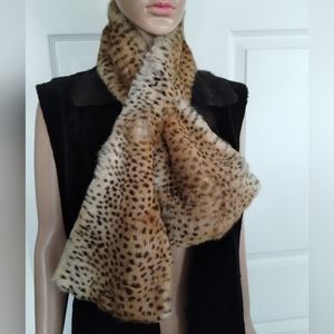 Anne Dee Goldin New York Leopard Fur Scarf
